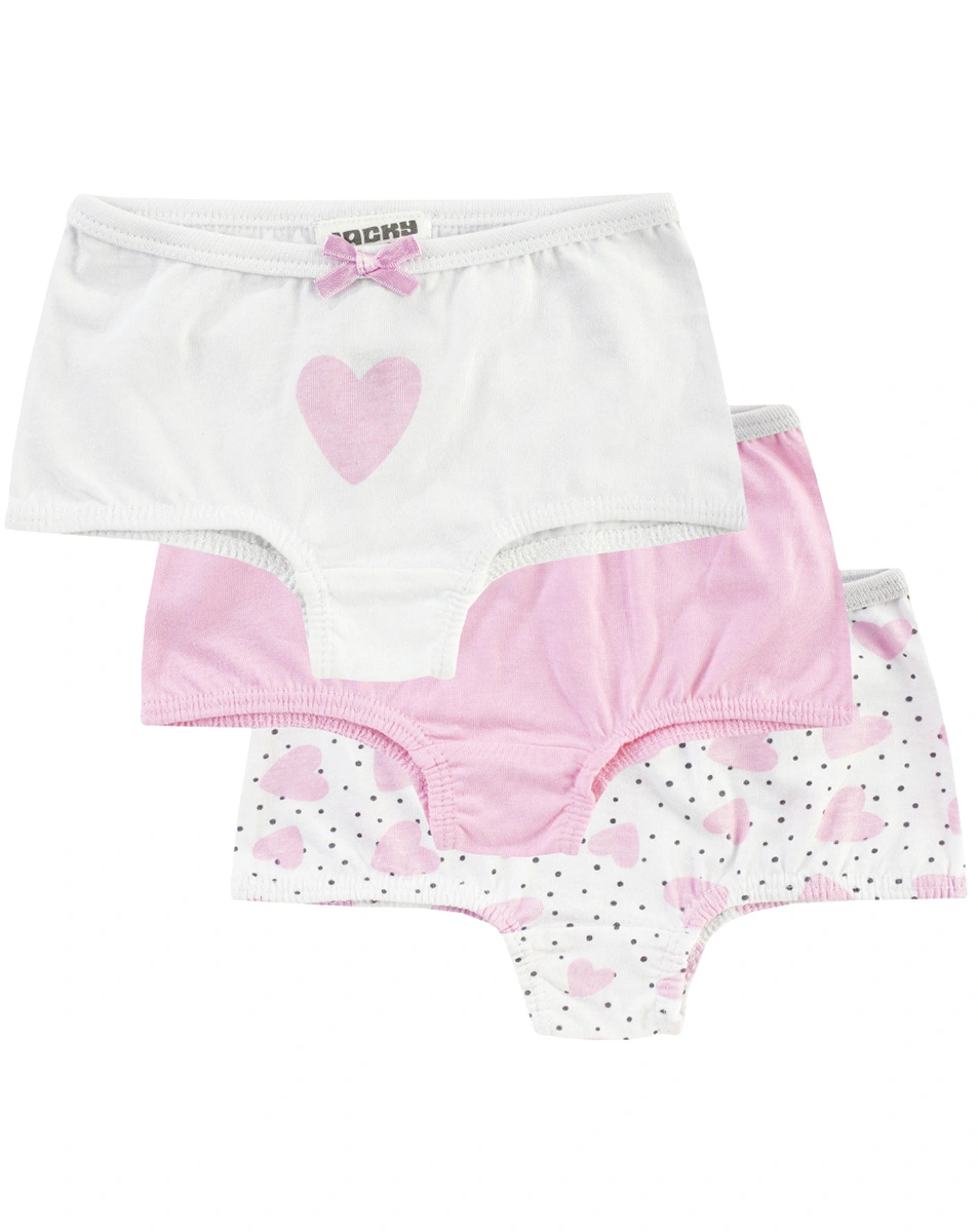Panty HEARTS 3er-Pack rosa/weiß
