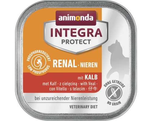 Animonda Protect natvoer voor katten, nierkalf, 100g
