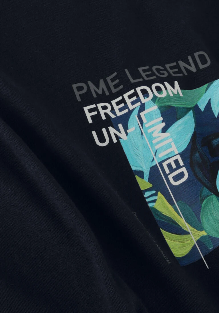 PME LEGEND blauwe pme legend t-shirt short sleeve r-neck single jersey