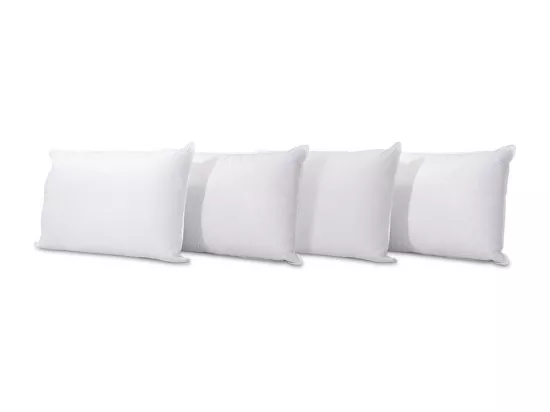 BELLECOUR LITERIE | Lot de 4 oreillers 45x70 cm GRAND PALACE | Fibres creuses polyester