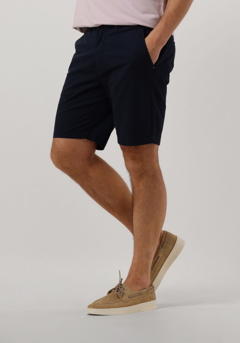 VANGUARD blauwe vanguard korte broek chino shorts fine twill stretch