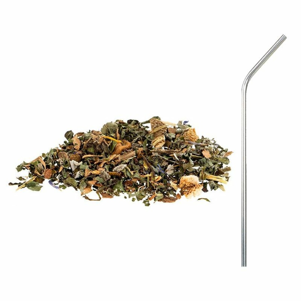 Tisane bio magie de noël + 4 pailles en inox