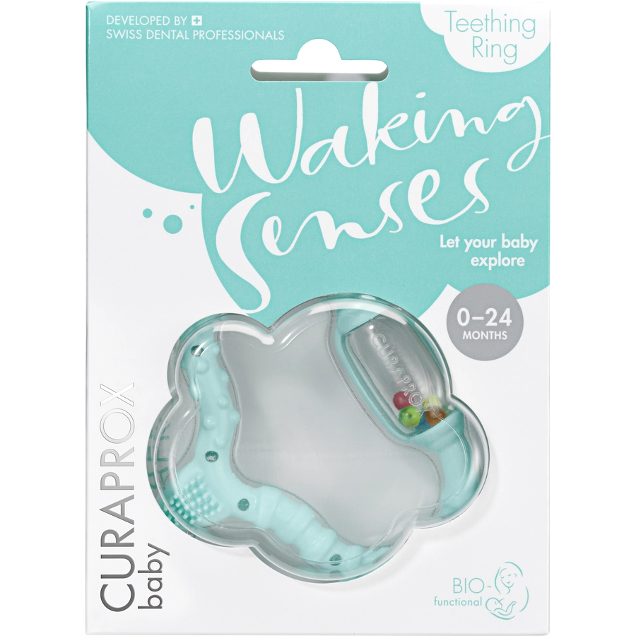 CURAPROX baby Beißring 0 - 24 Monate in mintgrün