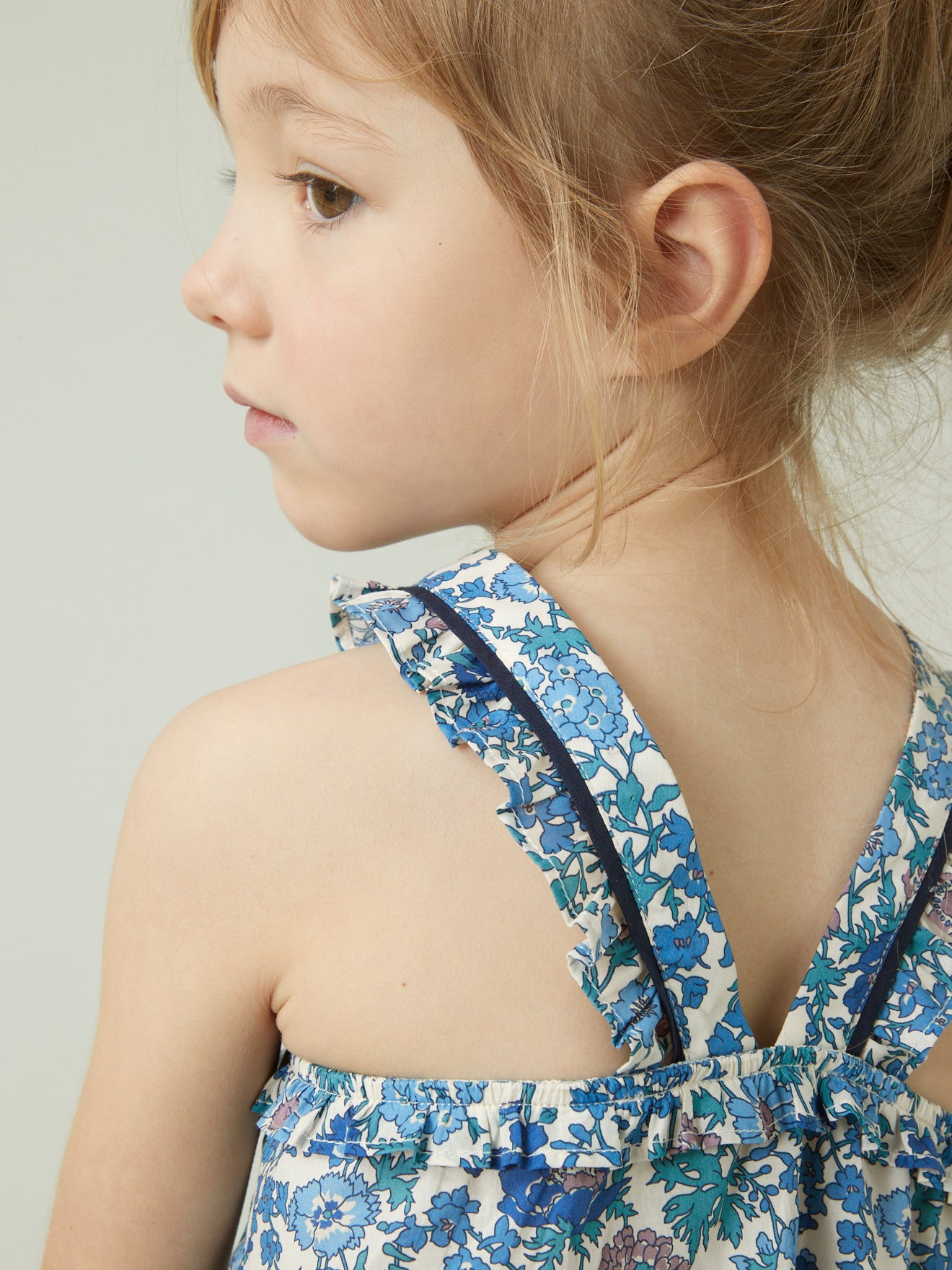 Top fille en tissu Liberty