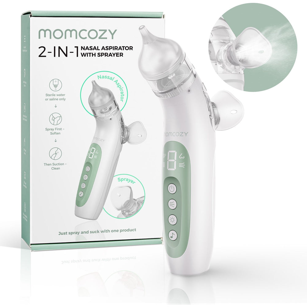 Køb Momcozy BreezyClear™ 2-i-1 Spray & Suction Electric Nasal
