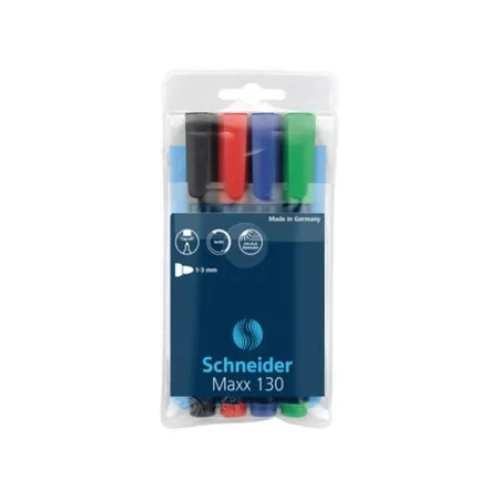 Schneider 113094 Permanent-Marker Maxx 130 sortiert Etui 4 Stück