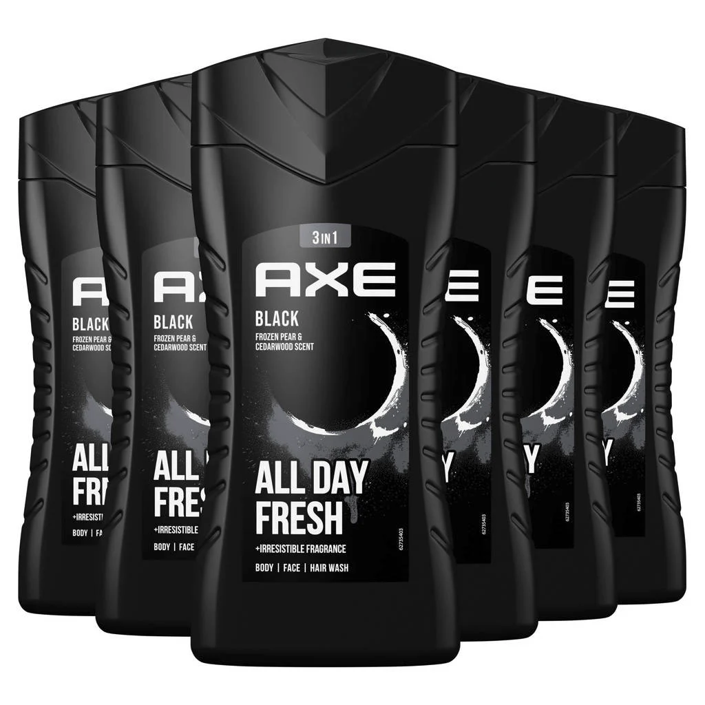 SuperBlack 3-in-1 douchegel - 6 x 250 ml