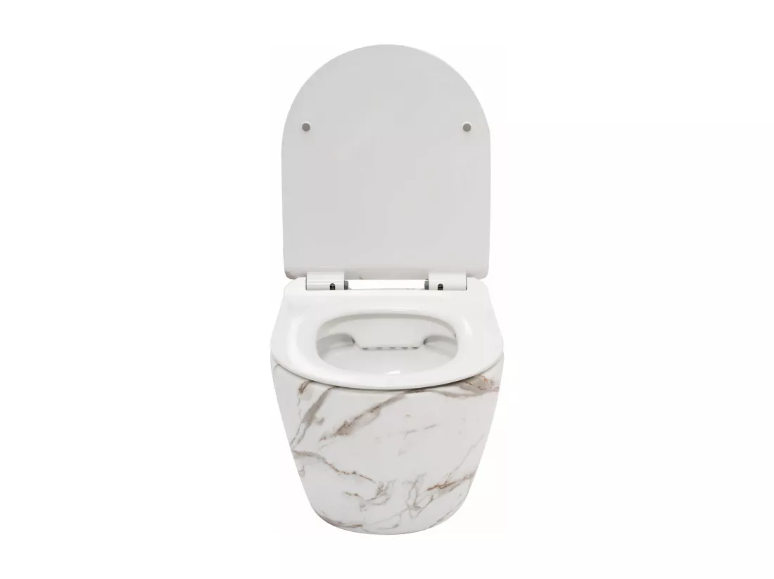 Cuvette Wc Suspendue Rea Carlos Duroplast/Slim/Zm Lava Matt Grey