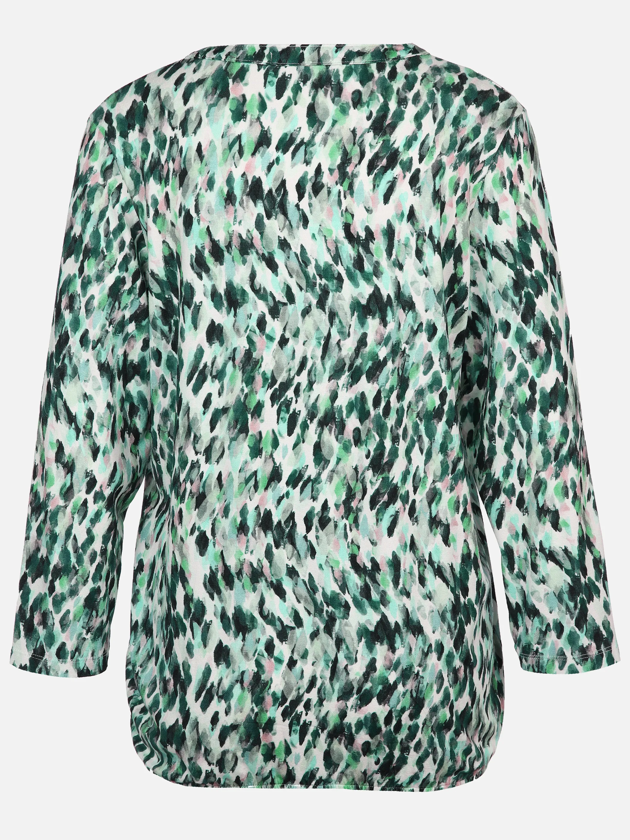 Damen Shirt mit Alloverprint und 3/4 Ärmel