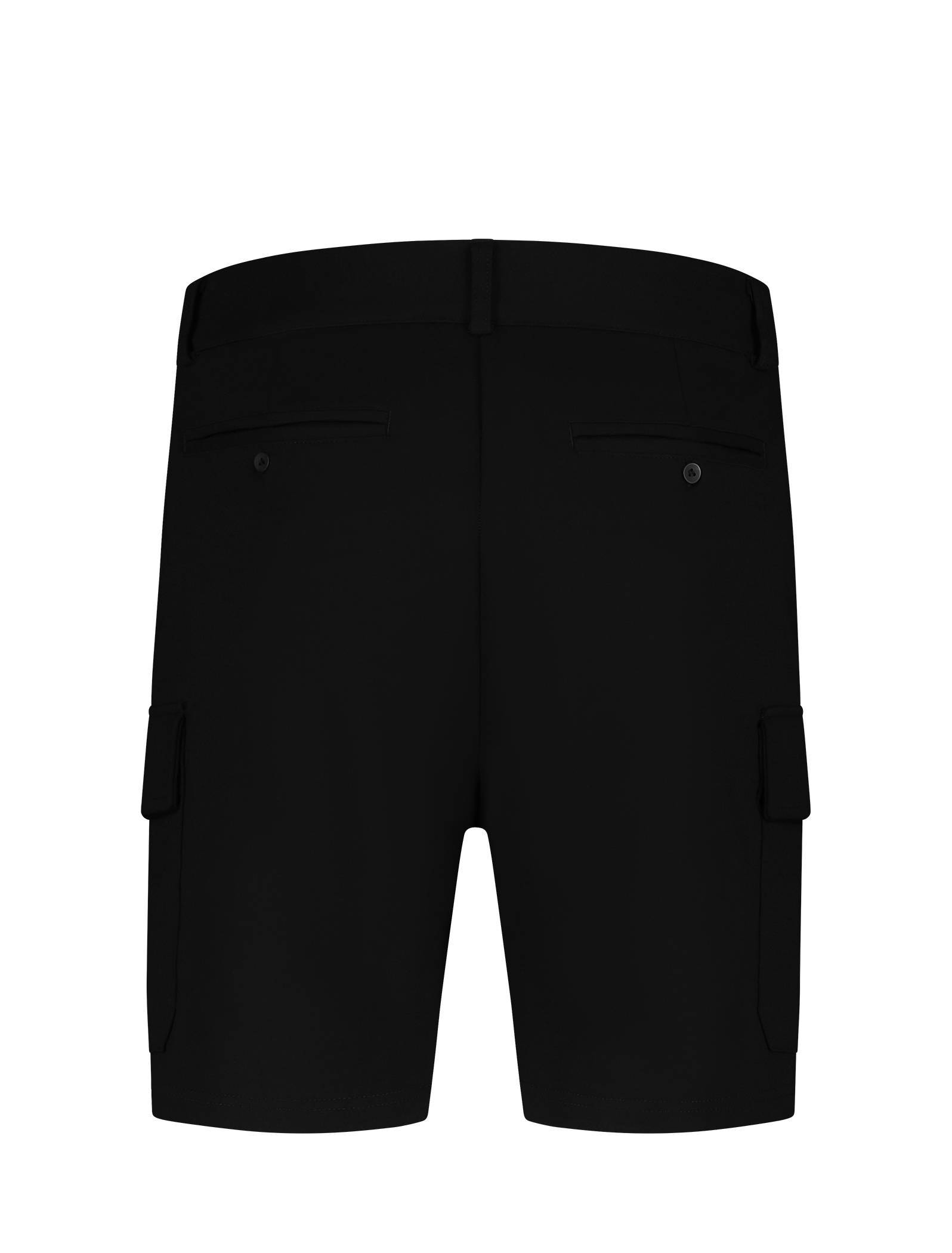 Pure Path regular fit cargo short zwart