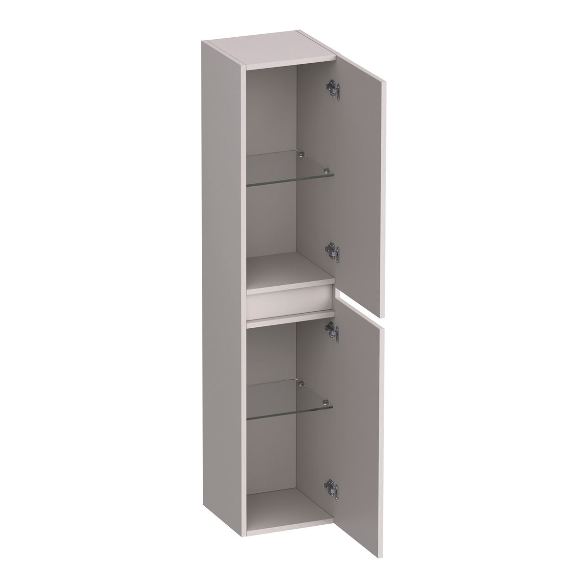 Brauer Joy Wavy kolomkast ribbelfront 160cm zand mat