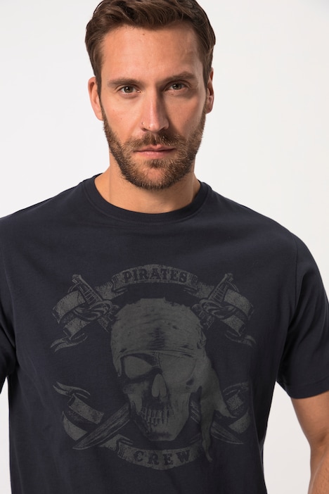 JP1880 T-Shirts im 2er-Pack, Halbarm, Brust-Print, Rundhals, bis 8 XL