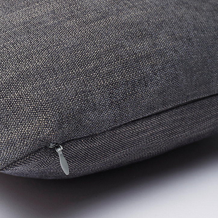 Coussin GoodHome Pahea gris 45 x 45 cm