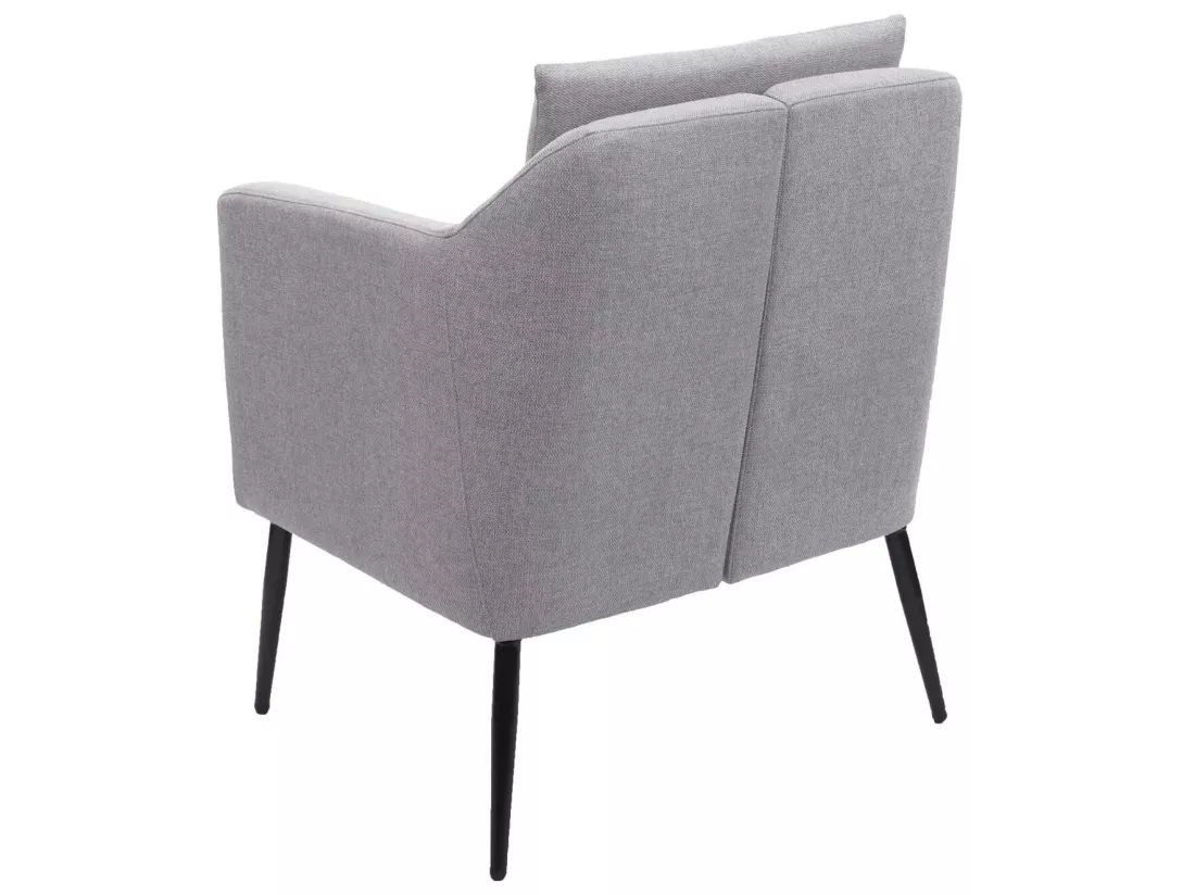 Fauteuil de relaxation MCW-H93a, tissu/textile gris clair