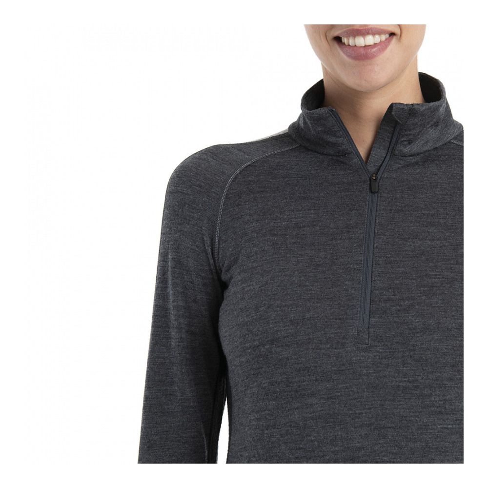 Icebreaker ZONEKNIT 200 - Sous-couche Femme jet hthr/blk/metro h/cb