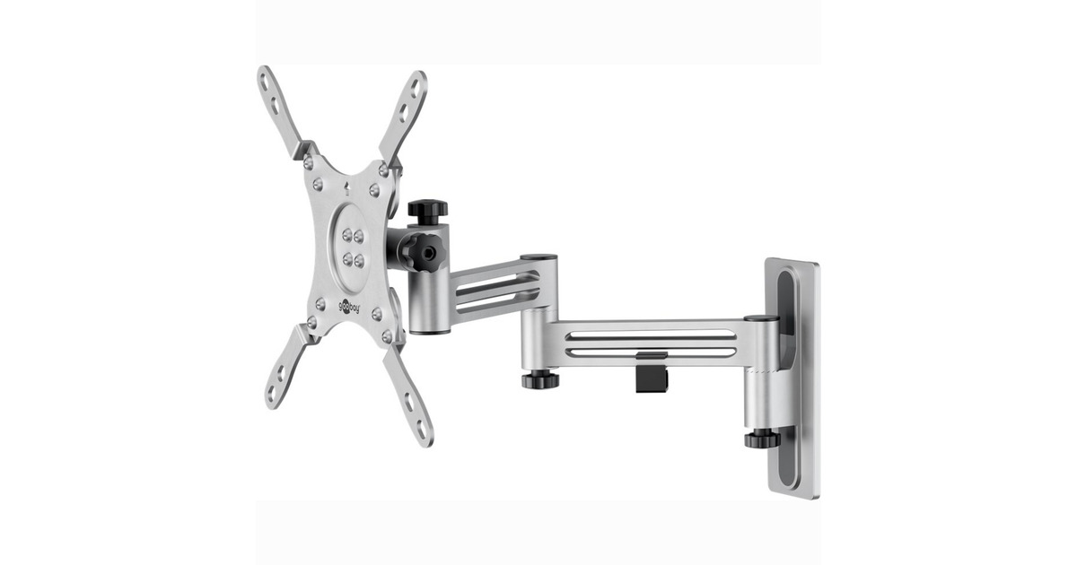 goobayTV Wall Mount Caravan FULLMOTION (M), 13 to 43 inch wandmontage   (Zilver)