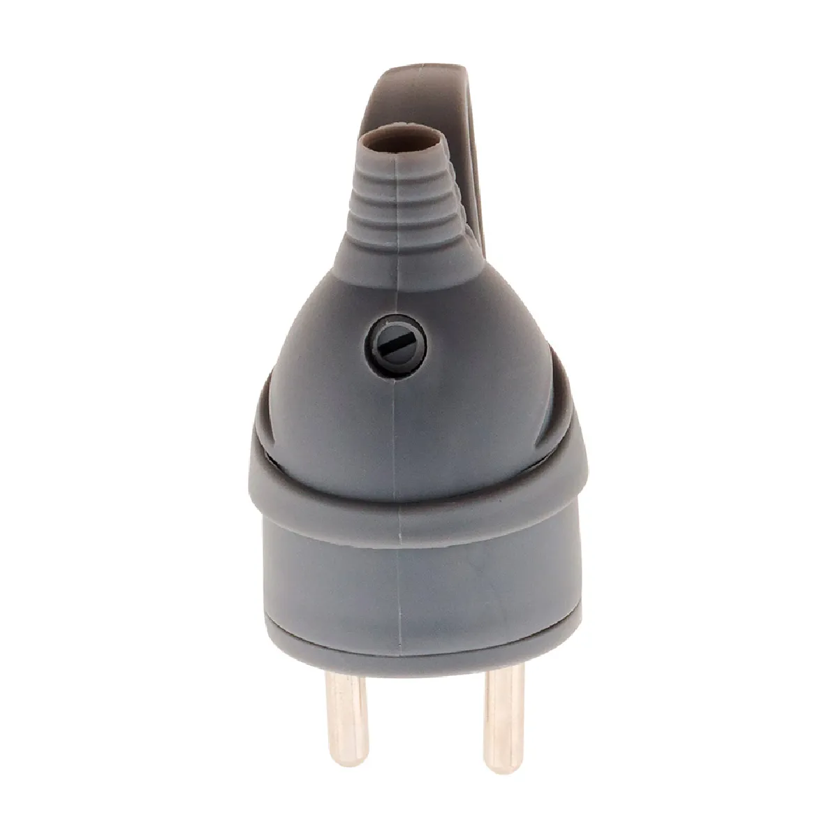 Zenitech Lot de 10 Fiches Mâles Anneau - Gris
