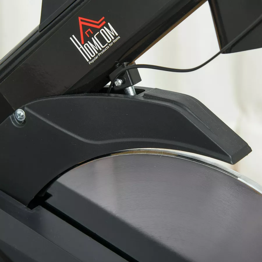 HOMCOM Fitnessfahrrad mit LCD-Monitor schwarz