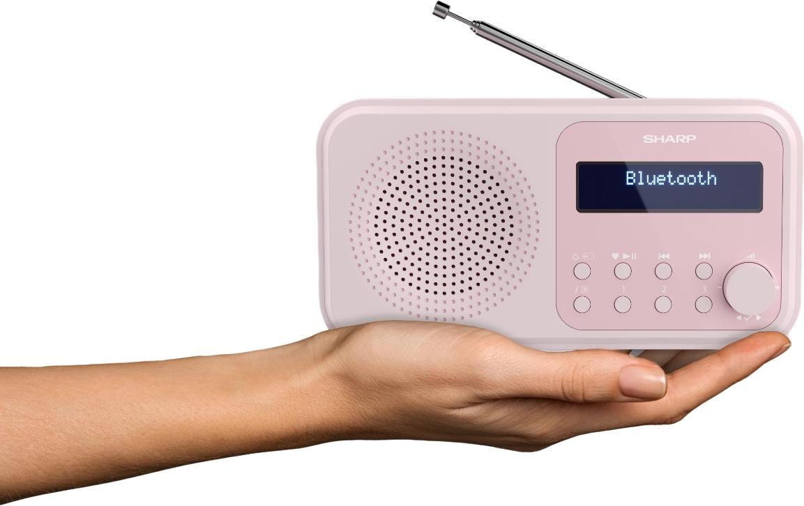 DAB+ Radio DR-P420 – PinkTragbares Digitalradio mit Bluetooth