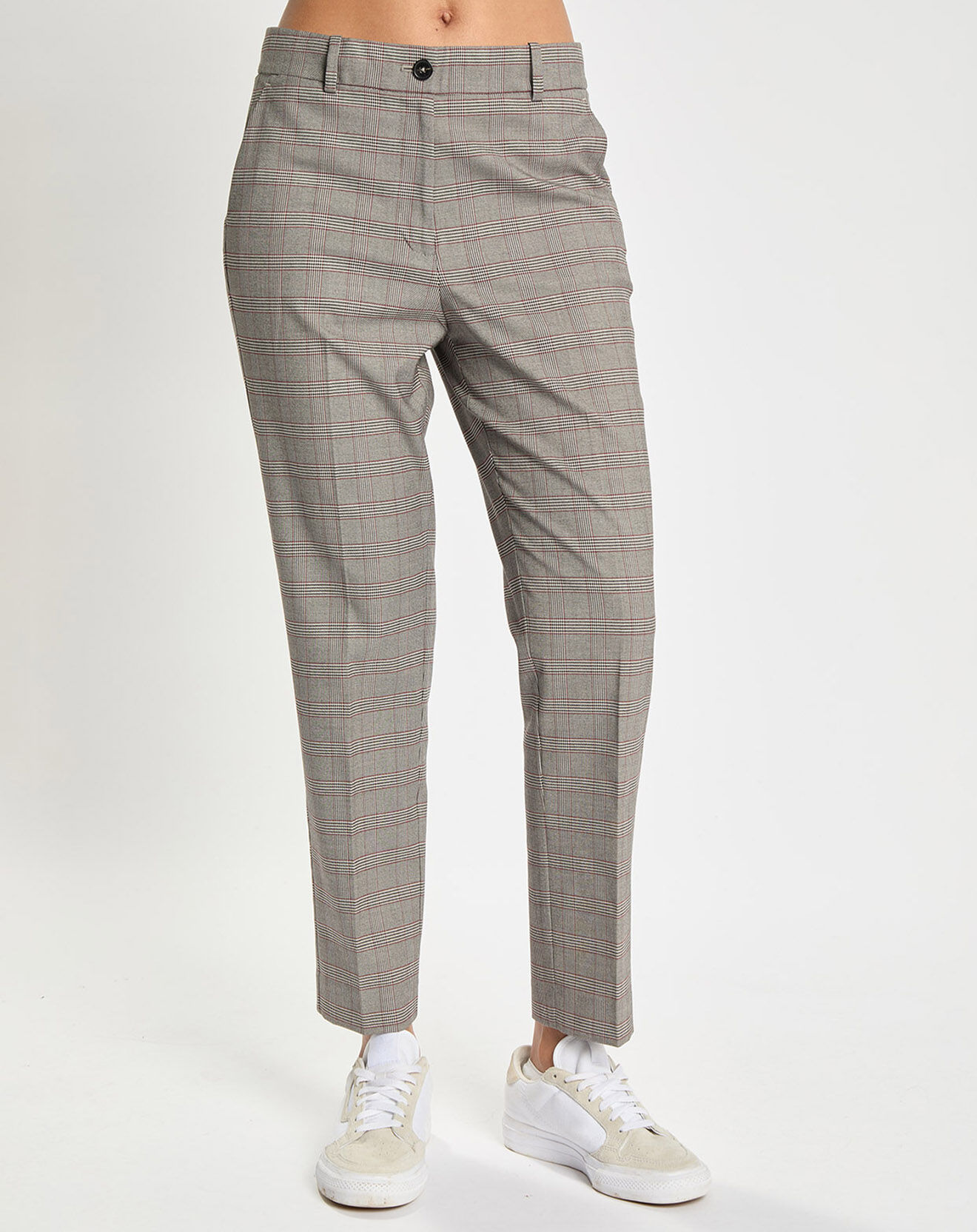 Tommy Hilfiger Pantalon de tailleur Check à carreaux gris