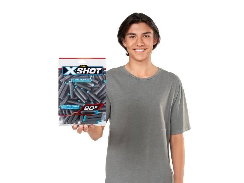 X-Shot Excel 80PK Refill Darts Foilbag