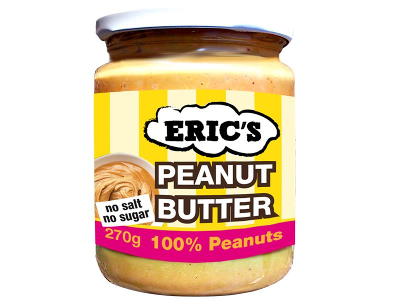 Eric's Peanut Butter 100% 270 g Cremiger Brotaufstrich aus Erdnüssen