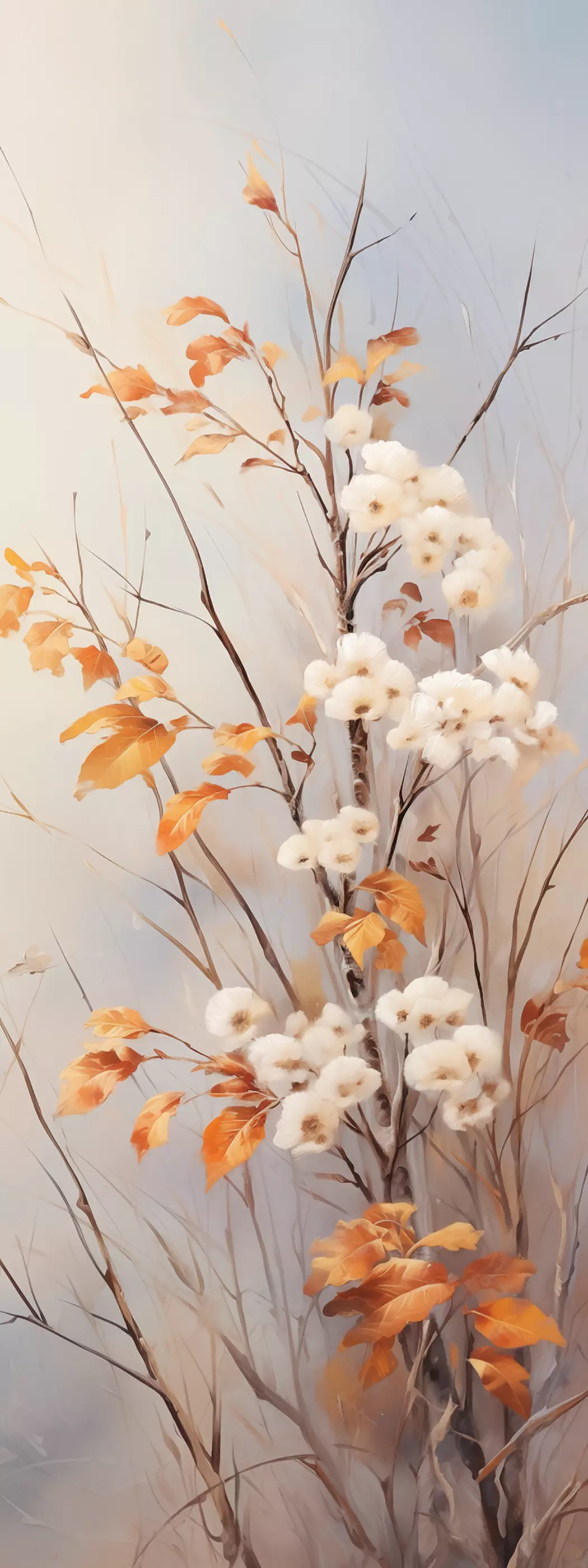 Wandbild 30 x 80 cm Soft Nature On Grey VI