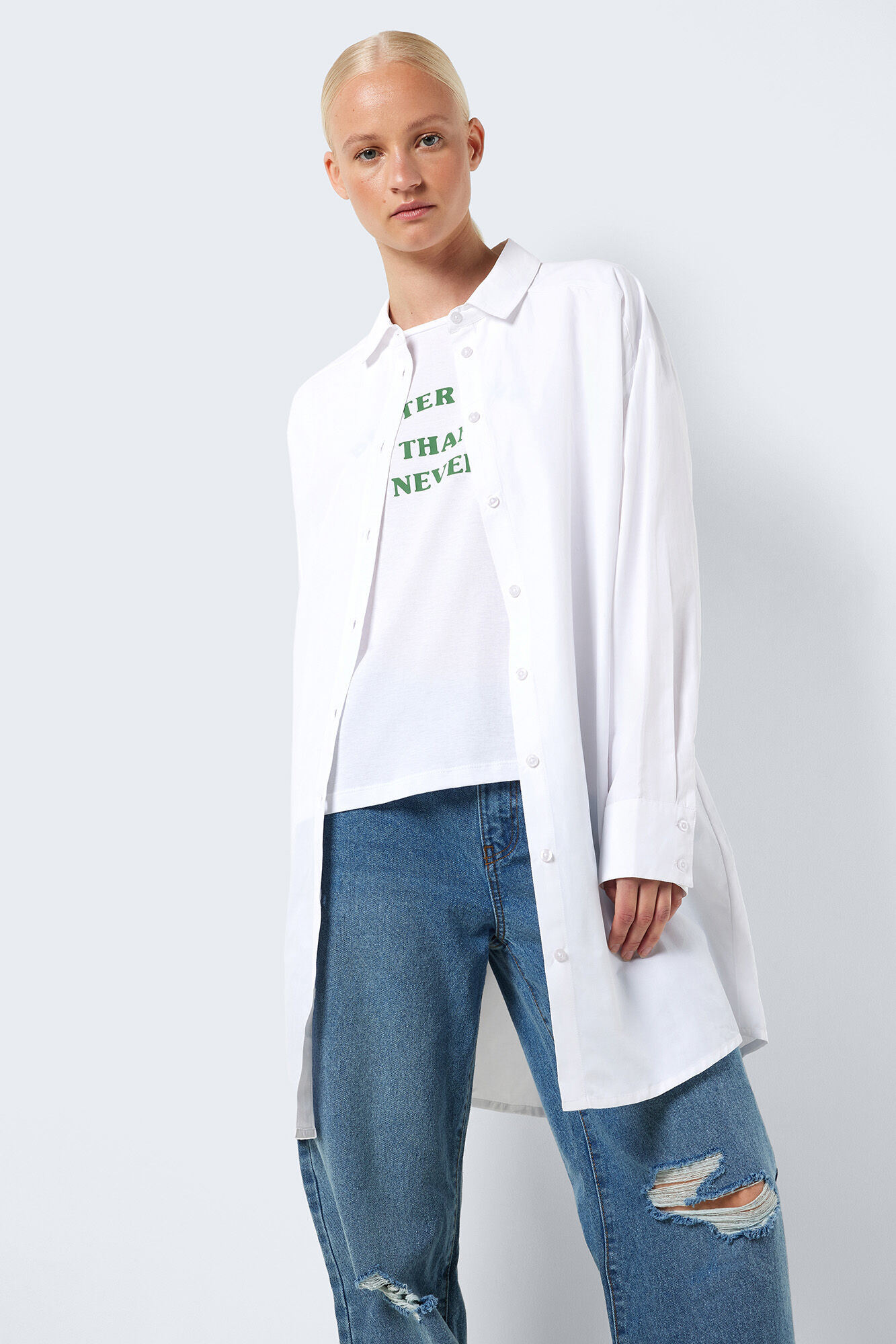 camisa básica comprida