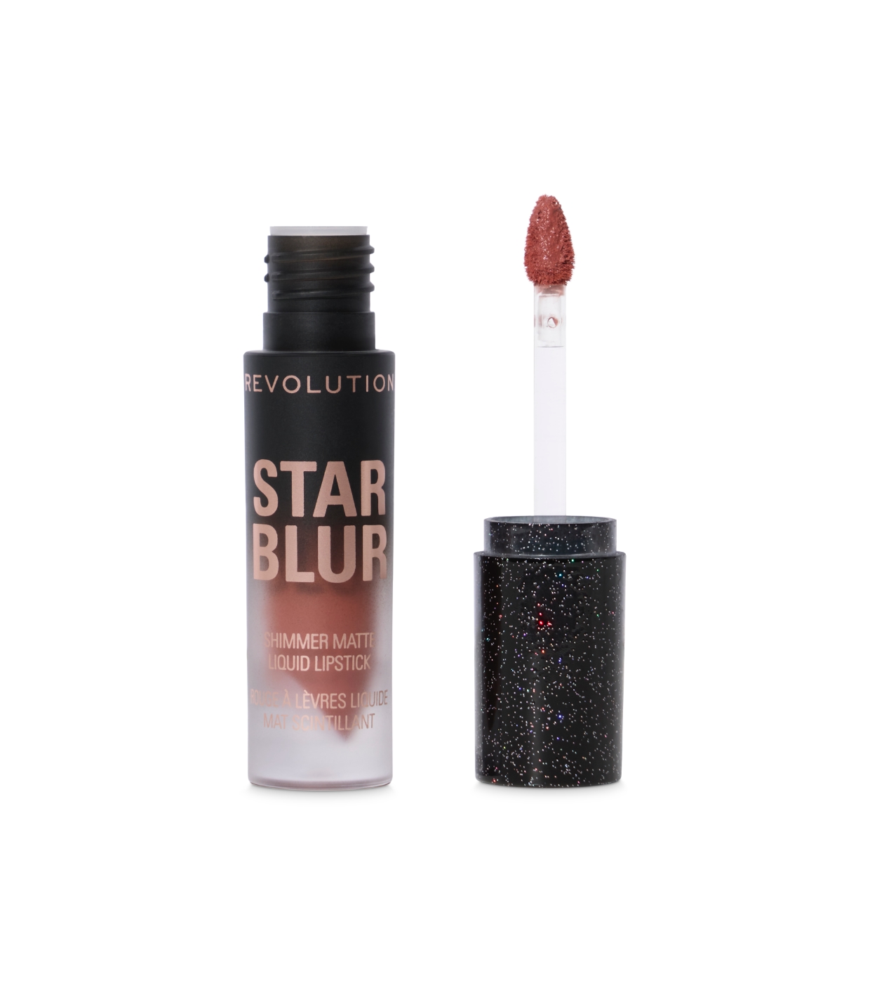 Makeup Revolution - Batom Líquido Matte com Brilho Star Blur - Frosted Petal