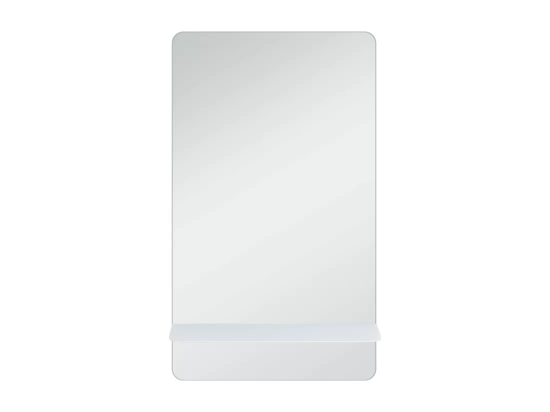 Miroir pour lave main WC avec tablette blanche 40 x 70 cm SIMONA