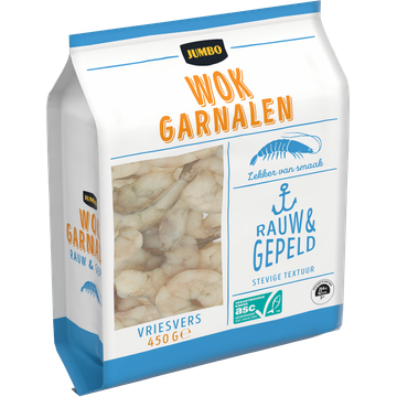 Jumbo Wokgarnalen ASC 450 g