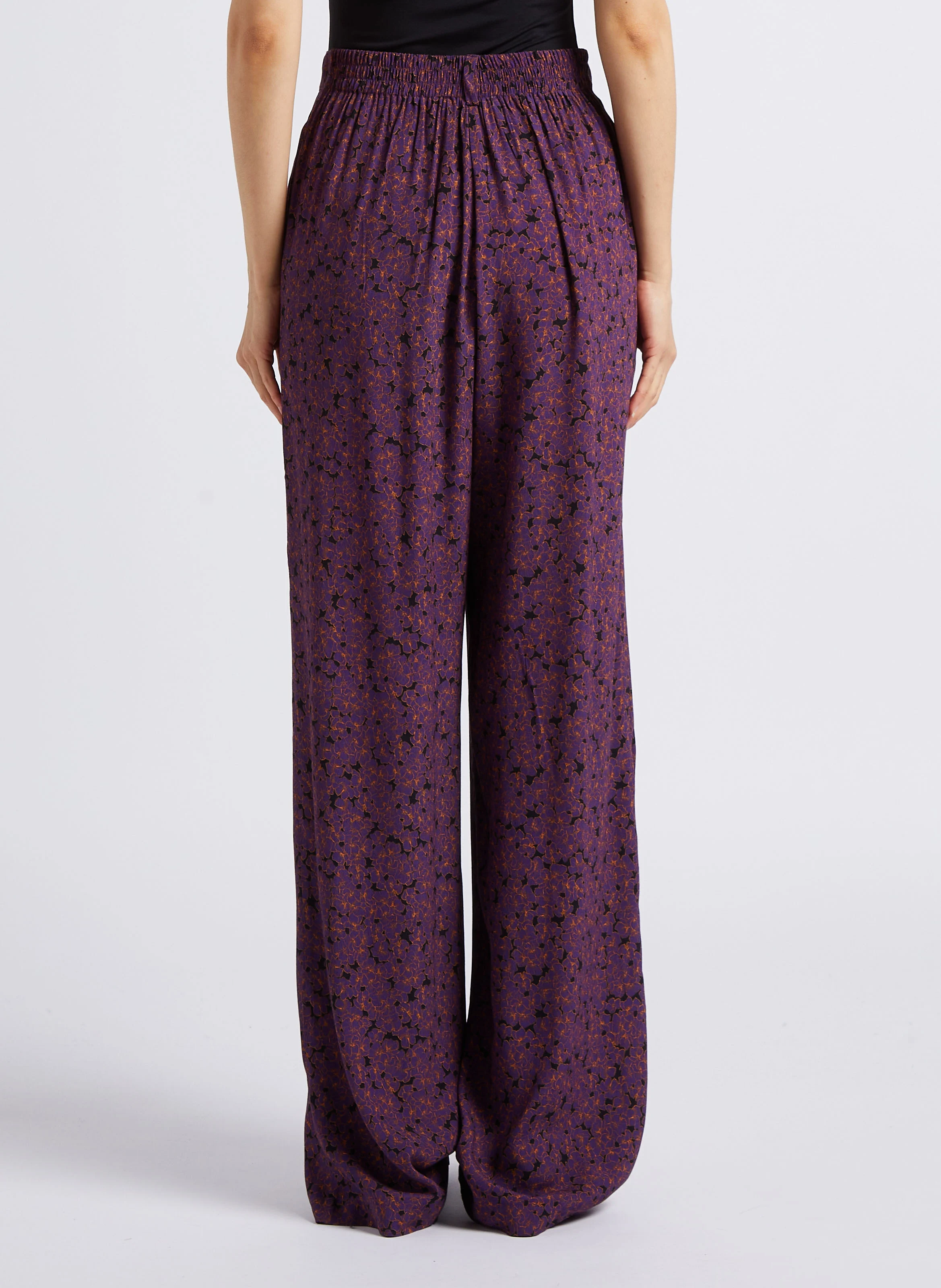 TAIGA - Pantalon évasé taille haute | Violet