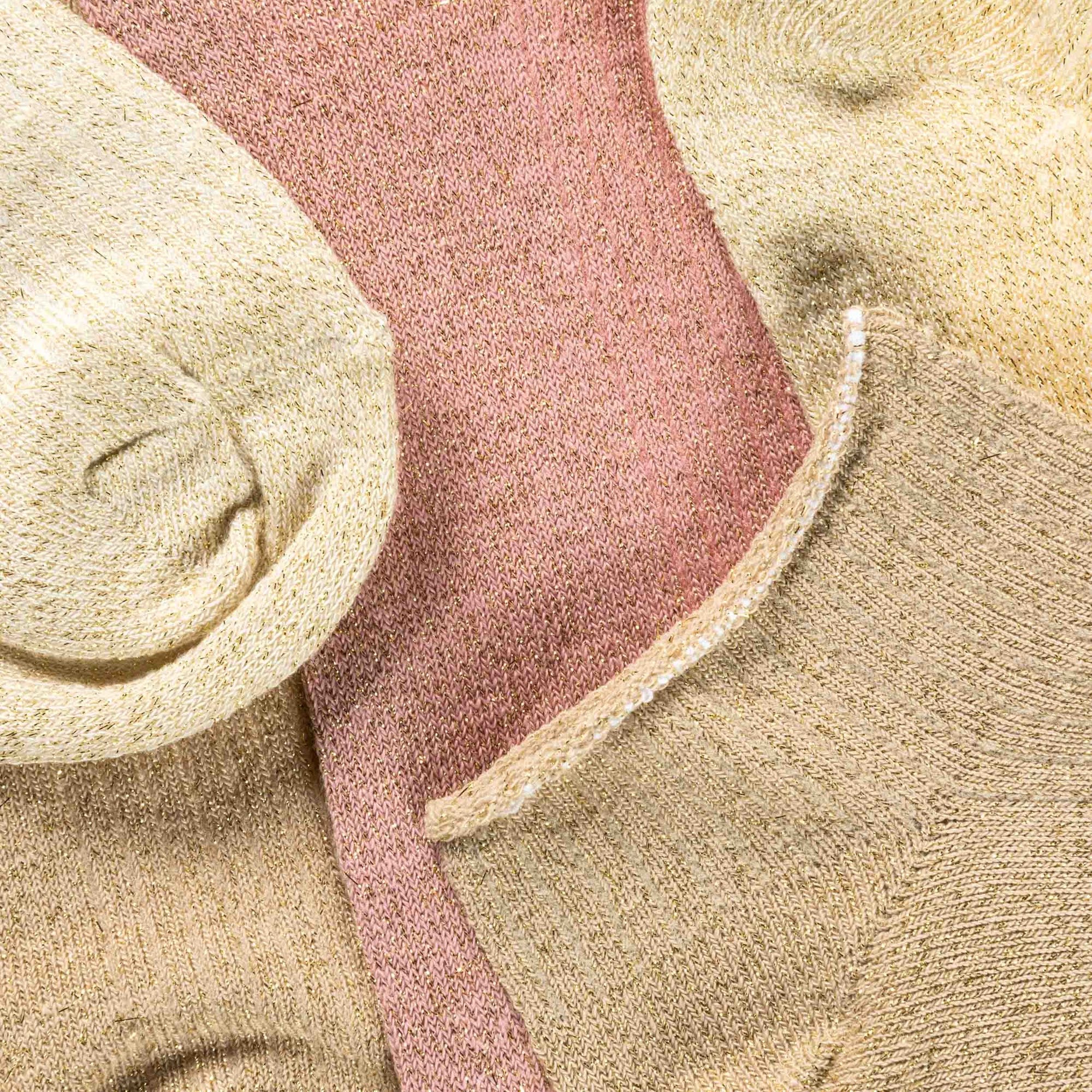 Chaussettes Femme or