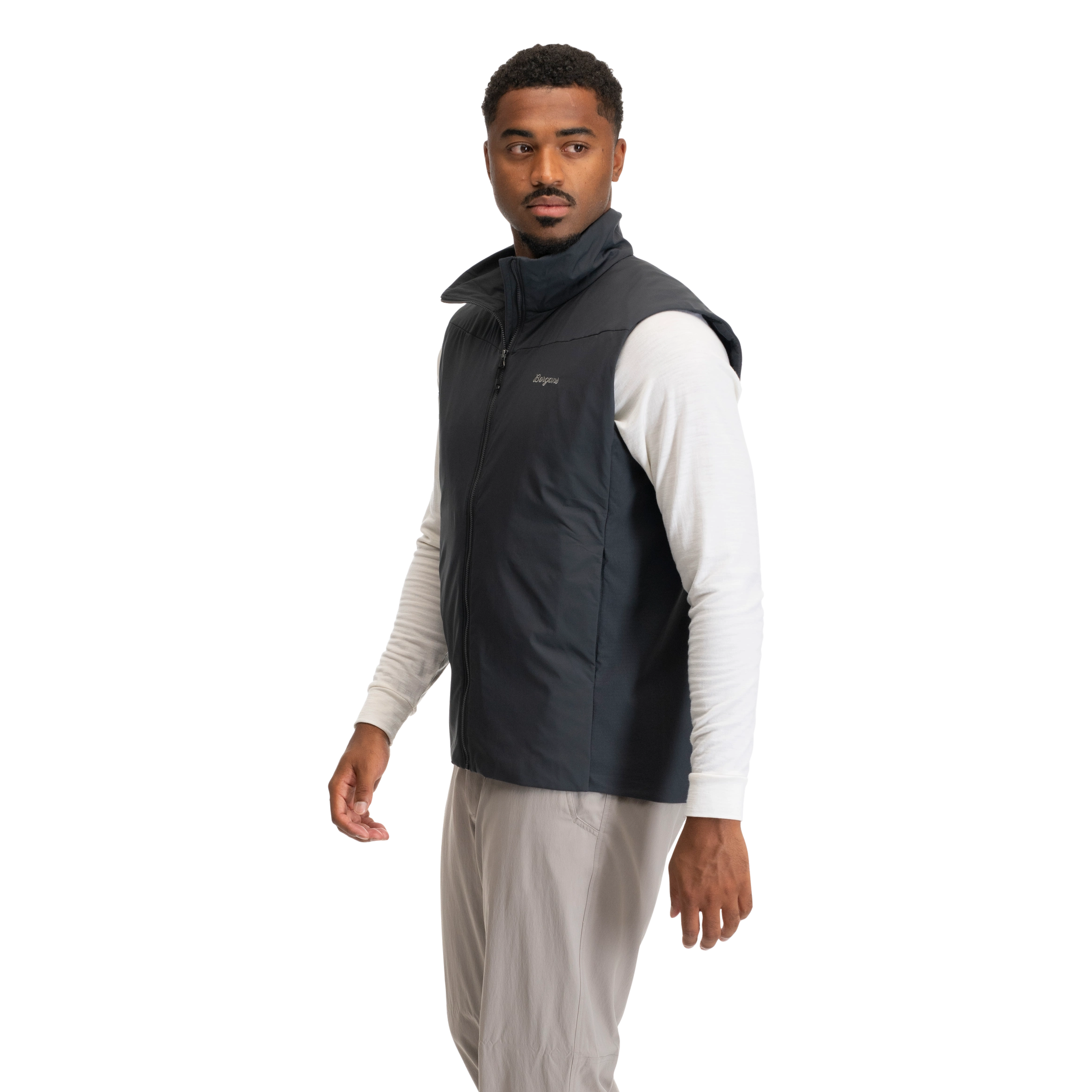 Holo Insulated Vest Men Dark Shadow Grey