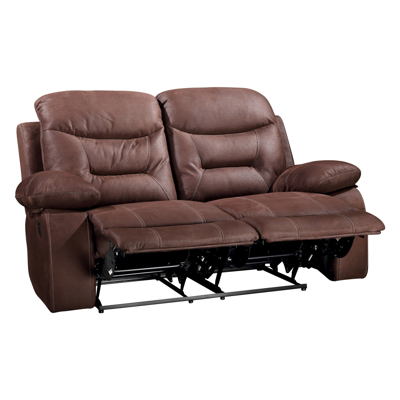2-Sitzer Sofa - dunkelbraun - mit Relaxfunktion
