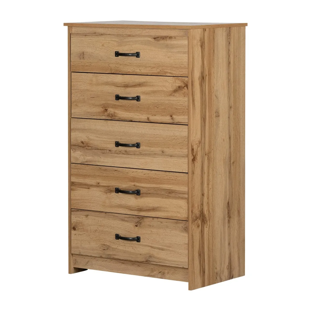 South Shore Commode 5 tiroirs - Tassio Chêne nordique