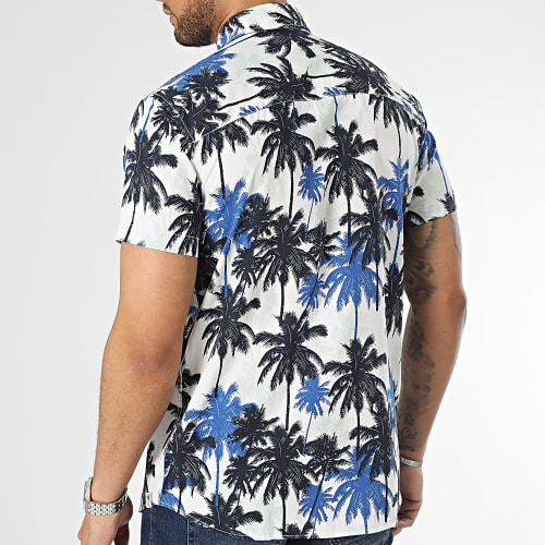 Chemise Manches Courtes James Tulum Blanc Floral