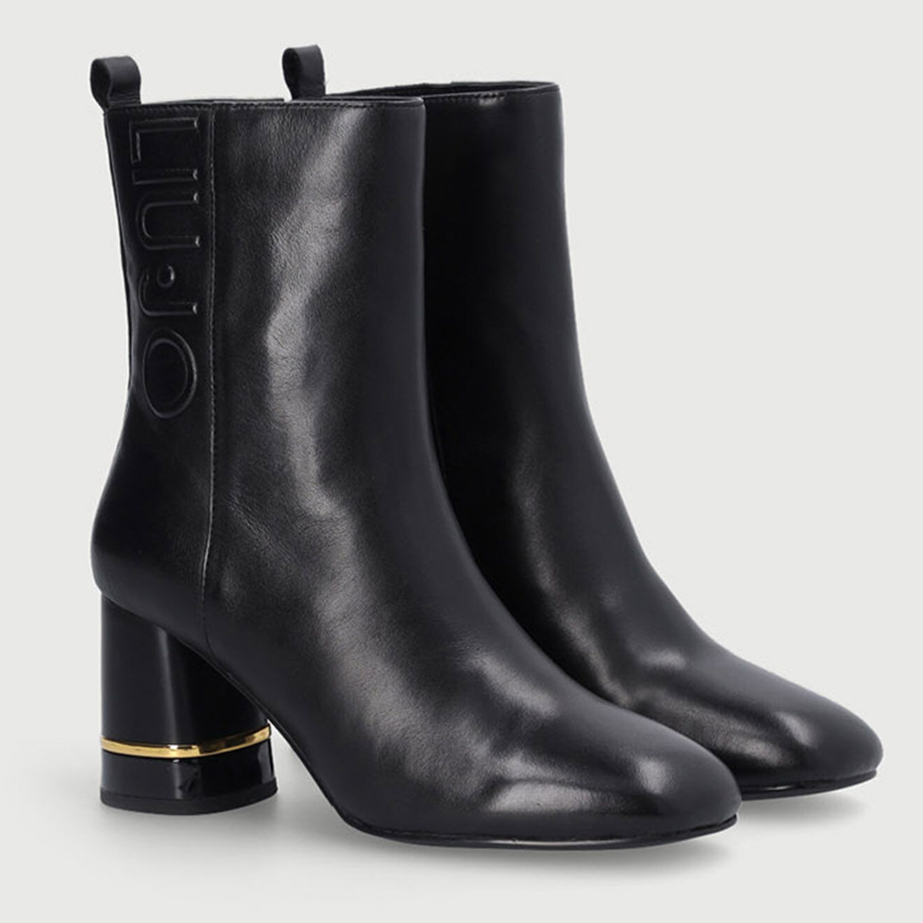 Liu-Jo Bottines en Cuir Nia noires - Talon 7 cm