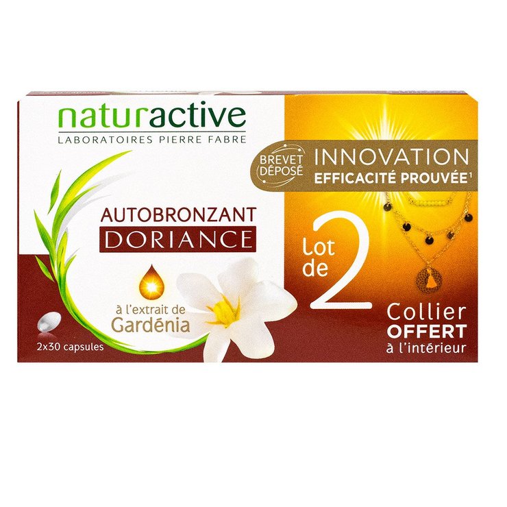 Doriance autobronzant 2x30 capsules + collier