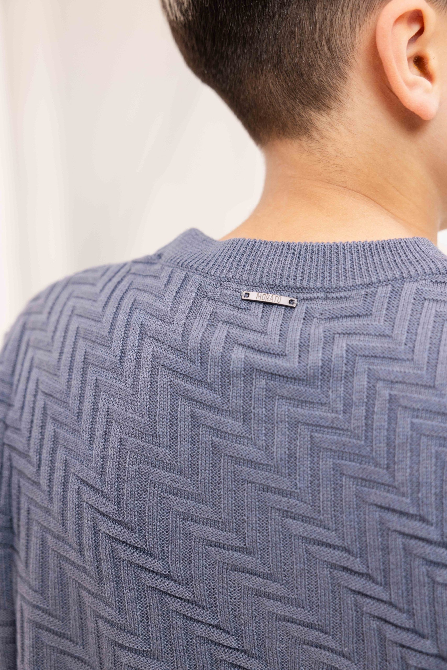 Antony Morato Merino Sweater Kids Blauw