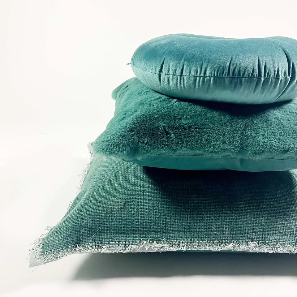 Sierkussen Olly - Sagebrush Green - Ø40 cm
