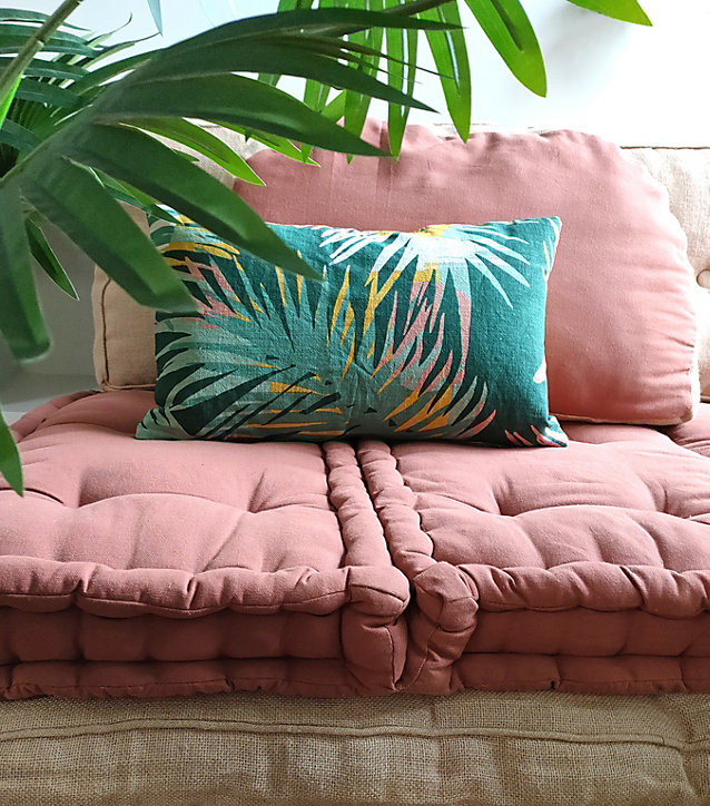 Coussin Peyo Norasia L.50 x l.30 cm vert