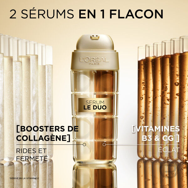 Duo Sérum Anti-Âge, Fermeté Instantanée, Anti-Rides & Éclat de la Peau
