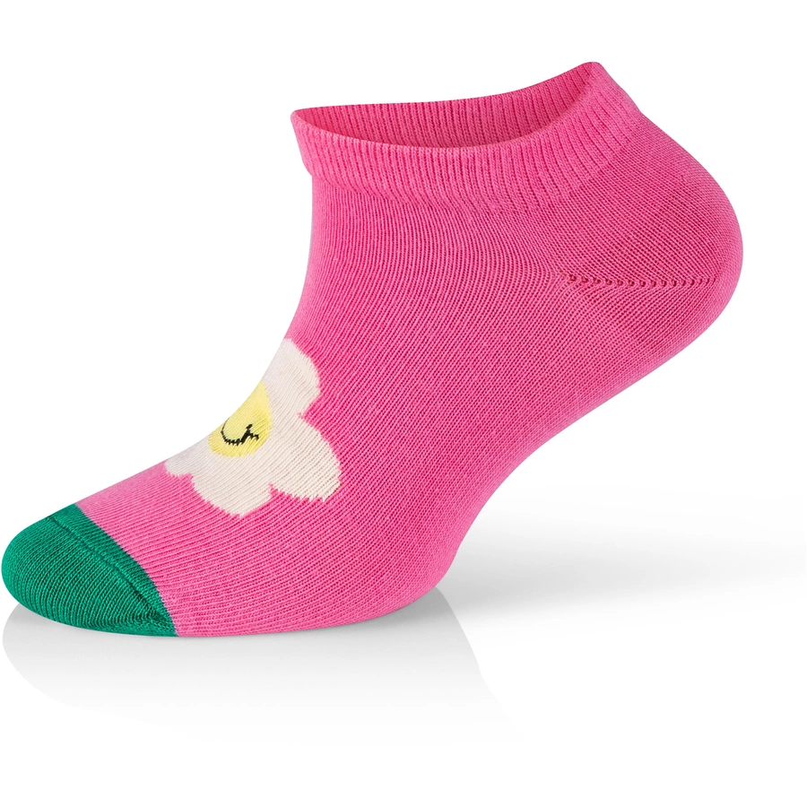 Happy Socks Sneakersocken 4-Pack Kids Low Daisy-Cloudy Strawberry multi_coloured