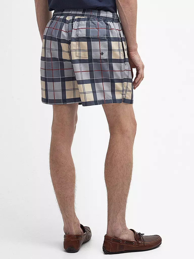 BARBOUR Badeshorts TARTAN STAPLE grau