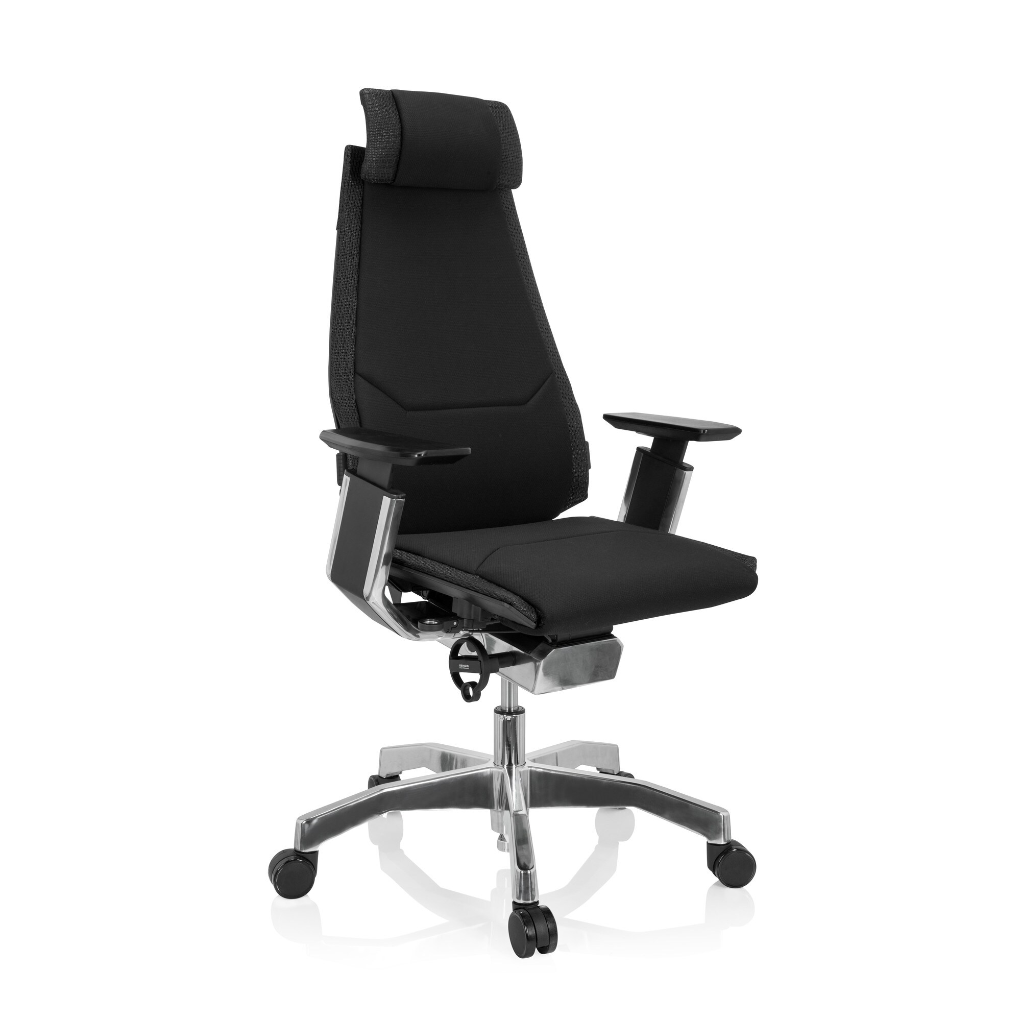 High End Bürostuhl GENIDIA PRO Stoff mit Armlehnen hjh OFFICE