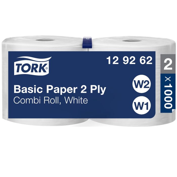 Tork 129262 Universal Wiper 320 2-lgs wit 510 mtr x 24 cm pak à 2 rol/1000 vel (129262)
