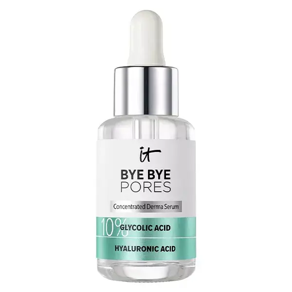 Sérum Facial Bye Bye Pores da IT Cosmetics: Minimiza os Poros Visíveis com Ácido Glicólico - 30ml