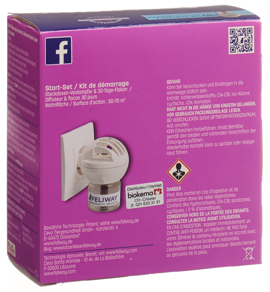 FELIWAY Classic Zerstäuber mit Nachfüllflasche 48ml 1 Stk