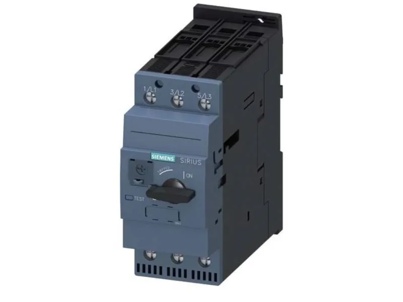 Siemens 3RV2431-4XA10 Effektafbryder 1 stk Indstillingsområde (strøm): 59 A (max) Koblingsspænding (max.): 690 V/AC (B x H x T) 55 x 140 x 149 mm